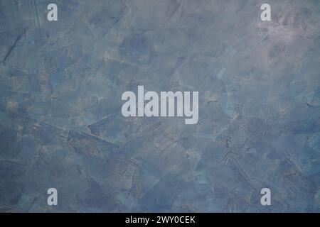 Sfondo a trama che sembra sia stato dipinto con vernice blu Foto Stock