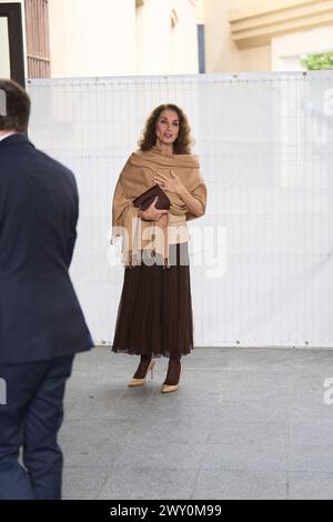 Cadice. Spagna. 20240403, Ana Belen partecipa alla consegna di medaglie d'oro al merito in Belle Arti 2022 al Palacio de Congresos il 3 aprile 2024 a Cadice, Spagna Foto Stock