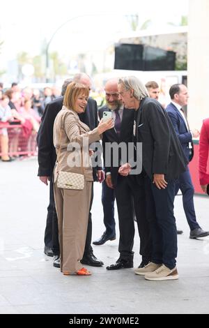 Cadice. Spagna. 20240403, Luis Pastor partecipa alla consegna di medaglie d'oro al merito in Belle Arti 2022 al Palacio de Congresos il 3 aprile 2024 a Cadice, Spagna Foto Stock