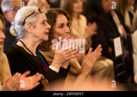 Cadice. Spagna. 20240403, Ana Belen partecipa alla consegna di medaglie d'oro al merito in Belle Arti 2022 al Palacio de Congresos il 3 aprile 2024 a Cadice, Spagna Foto Stock