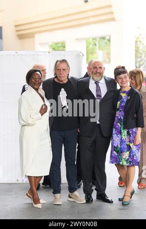 Cadice, Andalusia, Spagna. 3 aprile 2024. Concha Buika, Luis Pastor, Karra Elejalde partecipa alla consegna delle medaglie d'oro al merito in Belle Arti 2022 al Palacio de Congresos il 3 aprile 2024 a Cadice, Spagna (Credit Image: © Jack Abuin/ZUMA Press Wire) SOLO PER USO EDITORIALE! Non per USO commerciale! Foto Stock