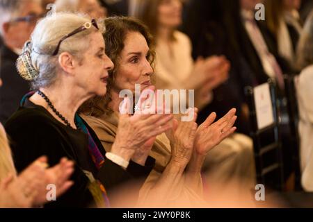 Cadice, Andalusia, Spagna. 3 aprile 2024. Ana Belen partecipa alla consegna di medaglie d'oro al merito in Belle Arti 2022 al Palacio de Congresos il 3 aprile 2024 a Cadice, Spagna (immagine di credito: © Jack Abuin/ZUMA Press Wire) SOLO PER USO EDITORIALE! Non per USO commerciale! Foto Stock