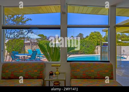 Casa con piscina - Arizona che vive nei sobborghi di Tucson. Foto Stock