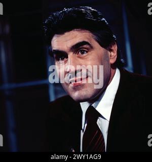 Kino, Kino, ZDF Filmmagazin, 1976, prominente Gast: Schauspieler Mario Adorf Foto Stock