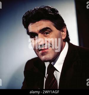 Kino, Kino, ZDF Filmmagazin, 1976, prominente Gast: Schauspieler Mario Adorf Foto Stock