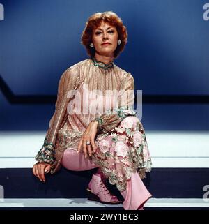 8 x 1 a Noten, ZDF Fernsehshow, Deutschland, 1979, in der Show: Caterina Valente Foto Stock