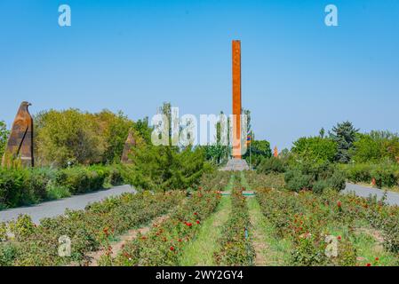 Giorno d'estate al Sardarapat Memorial Memorial Memorial Memorial in Armenia Foto Stock