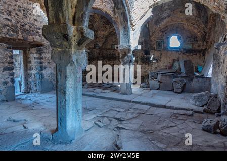 Vecchia chiesa al castello di Lori in Armenia Foto Stock