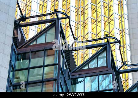 Decorazione architettonica in metallo edificio Royal Bank Plaza, Toronto, Canada Foto Stock