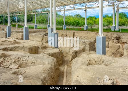 Le rovine dell'antica città di Gabala in Azerbaigian Foto Stock