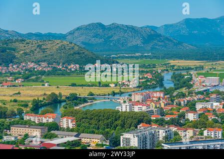 Vista panoramica della città bosniaca di Trebinje Foto Stock