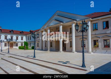 Comune di Visegrad ad Andricgrad in Bosnia-Erzegovina Foto Stock