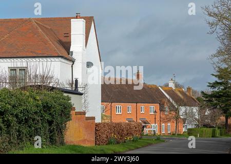 Case, Church Close, Tiddington, Stratford Upon Avon, Inghilterra, Regno Unito Foto Stock