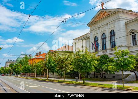 Camera di commercio di Osijek, Croazia Foto Stock