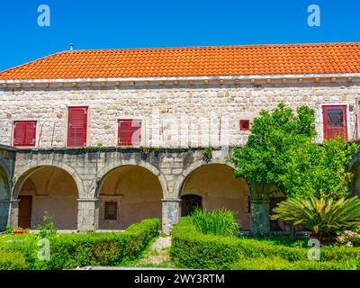 Monastero francescano di San Vlah vicino a Cavtat, Croazia Foto Stock