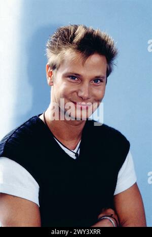 Fabian Harloff, deutscher Schauspieler, Hörspiel- und Synchronsprecher und Musiker, Ritratto, 1997. Foto Stock