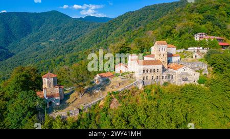 Giorno d'estate al monastero di Nekresi in Georgia Foto Stock