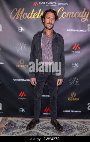 Beverly Hills, Stati Uniti. 3 aprile 2024. L'attore Philip Latini partecipa a Max Events presenta "Eugenia Kuzmina's Models of Comedy Show for Foster Dreamzzz" al SESSANTA Beverly Hills, Los Angeles, CA, 3 aprile 2024 Credit: Eugene Powers/Alamy Live News Foto Stock