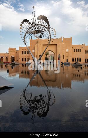 Al Hikma Courtyard, villaggio culturale katara Doha Foto Stock