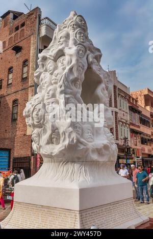 Jallianwala Bagh massacre Memorial, Amar Jyoti, Eternal Flame, Amritsar, Punjab, India Foto Stock