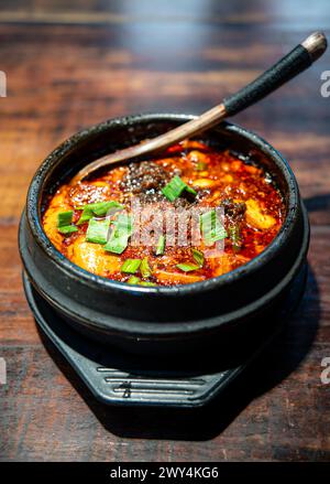 Ma po Tofu a Chengdu Foto Stock