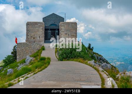 Mausoleo di Njegos al Parco Nazionale di Lovcen in Montenegro Foto Stock