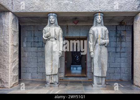 Mausoleo di Njegos al Parco Nazionale di Lovcen in Montenegro Foto Stock