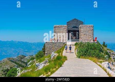 Mausoleo di Njegos al Parco Nazionale di Lovcen in Montenegro Foto Stock