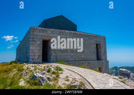 Mausoleo di Njegos al Parco Nazionale di Lovcen in Montenegro Foto Stock