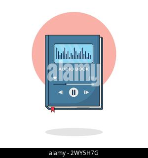 Concetto di audiobook Design di illustrazione vettoriale Illustrazione Vettoriale