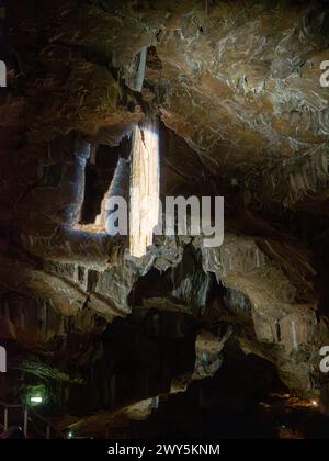 Il Flitch of Bacon nella Poole's Cavern, Buxton Derbyshire Foto Stock