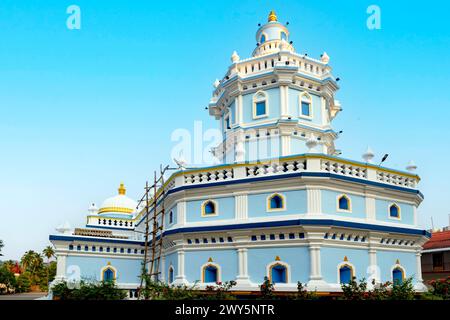 Indien, Goa, Ponda, Tempio di Shri Mangeshi Foto Stock