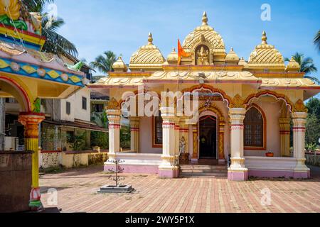 Indien, Goa, Siolim, Shri Laxmi Narayan Temple Foto Stock