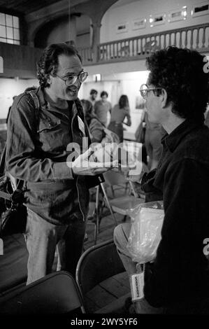 Fotografo americano Jay Maisel al Maine Photographic Workshops, Rockport, USA, 1982. Foto Stock