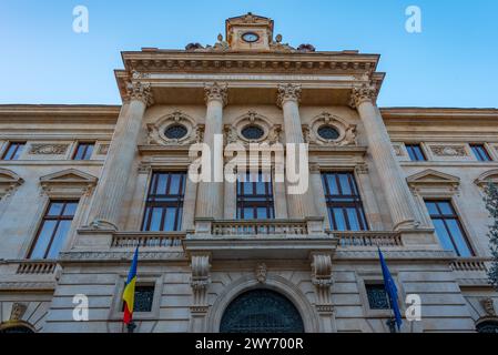 Banca nazionale della Romania a Bucarest Foto Stock