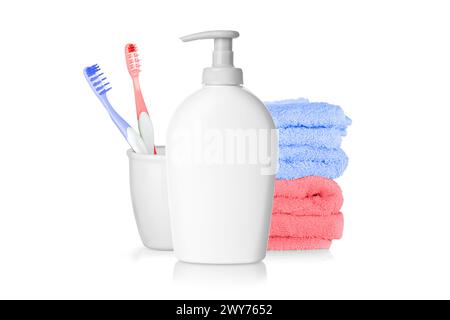 Rendering 3D Cream Bottle Mockup Foto Stock