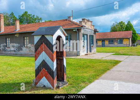 Campo di concentramento della Croce Rossa a Nis, Serbia Foto Stock