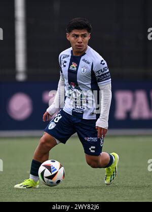 AMSTERDAM - Jesus Salinas del CF Pachuca U17 durante la partita dell'Ajax Future Cup 2024 tra il CF Pachuca o17 e il FC Nordsjaelland o17 al complesso sportivo De Toekomst il 1° aprile 2024 ad Amsterdam, Paesi Bassi. ANP | Hollandse Hoogte | GERRIT VAN COLOGNE Foto Stock