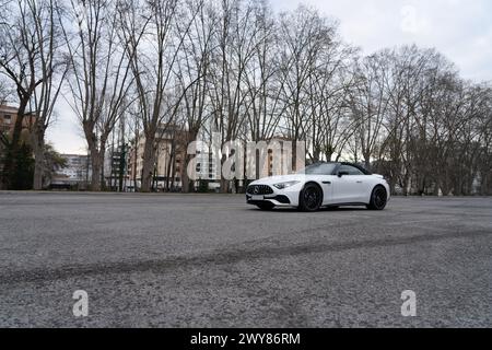 La Roadster della Mercedes AMG. La nuova Mercedes AMG SL43 Foto Stock