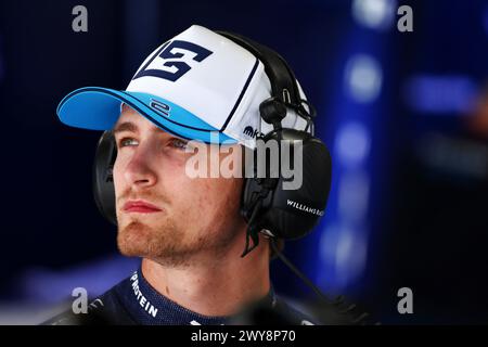 Suzuka, Giappone. 5 aprile 2024. Logan Sargeant (USA) Williams Racing. Campionato del mondo di Formula 1, Rd 4, Gran Premio del Giappone, venerdì 5 aprile 2024. Suzuka, Giappone. Crediti: James Moy/Alamy Live News Foto Stock