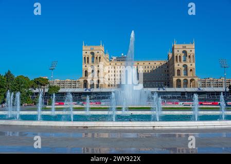 Baku, Azerbaigian, 16 settembre 2023: La sede del governo dell'Azerbaigian a Baku Foto Stock