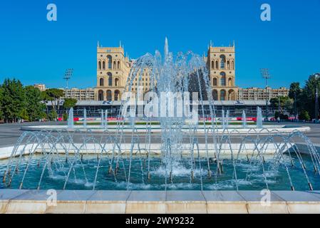 Baku, Azerbaigian, 16 settembre 2023: La sede del governo dell'Azerbaigian a Baku Foto Stock