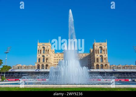 Baku, Azerbaigian, 16 settembre 2023: La sede del governo dell'Azerbaigian a Baku Foto Stock