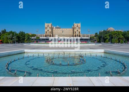 Baku, Azerbaigian, 16 settembre 2023: La sede del governo dell'Azerbaigian a Baku Foto Stock