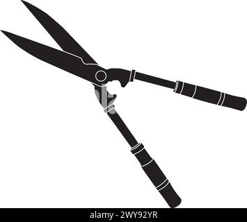 Disegno dell'illustrazione vettoriale dell'icona del tagliaerba Illustrazione Vettoriale