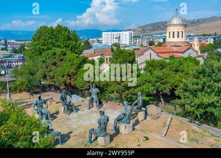 Gori, Georgia, 1 settembre 2023: Memorial of Georgian War Heroes in Gori Foto Stock