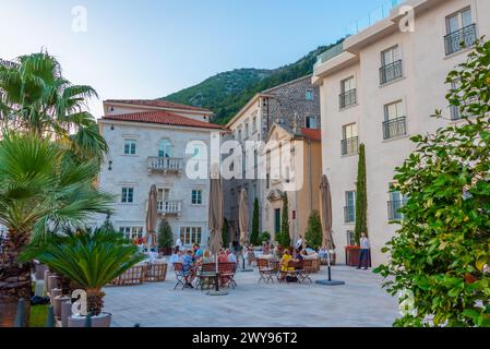 Perast, Montenegro, 7 luglio 2023: Passeggiata a Perast in Montenegro Foto Stock