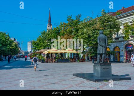 Novi Sad, Serbia, 24 luglio 2023: Via nel centro della città serba Novi Sad Foto Stock