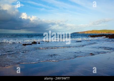 Ardwell Beach in una giornata autunnale Foto Stock