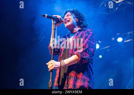 3 aprile 2024: Il cantante Eric Martin suona un concerto a Milano Foto Stock